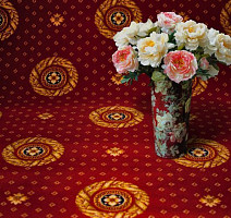 Ковролин Haima Axminster (7x9) Лидер Круг Красная Роза фото 1 | FLOORDEALER